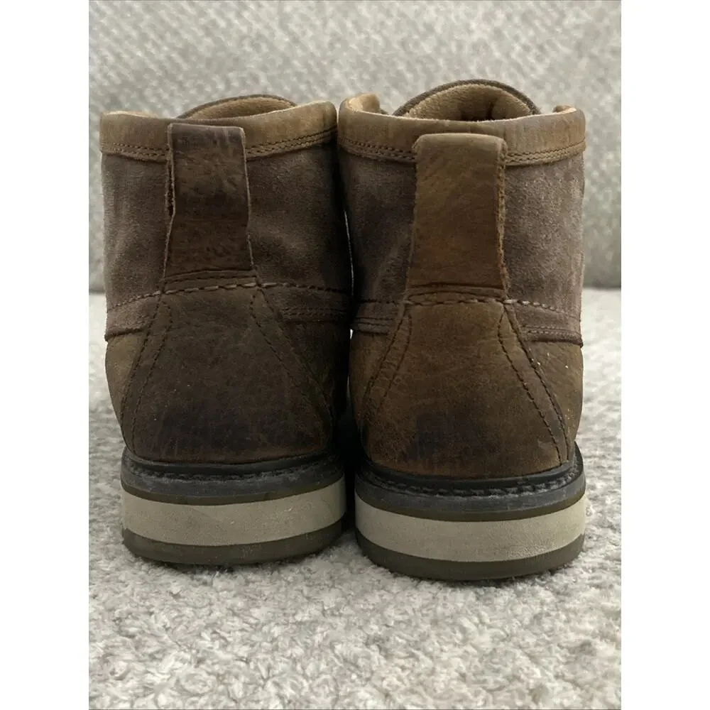 ARIAT LOOKOUT Distressed Leather Moc Toe Chukka Boots Men's US 9.5EE Brown